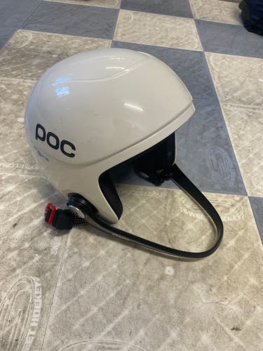 White POC Skull Orbic X Spin Helmet FIS Legal (Size: XS 51-52 CM)