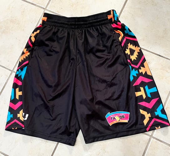 San Antonio Tacos Lacrosse Shorts - Fiesta Strip