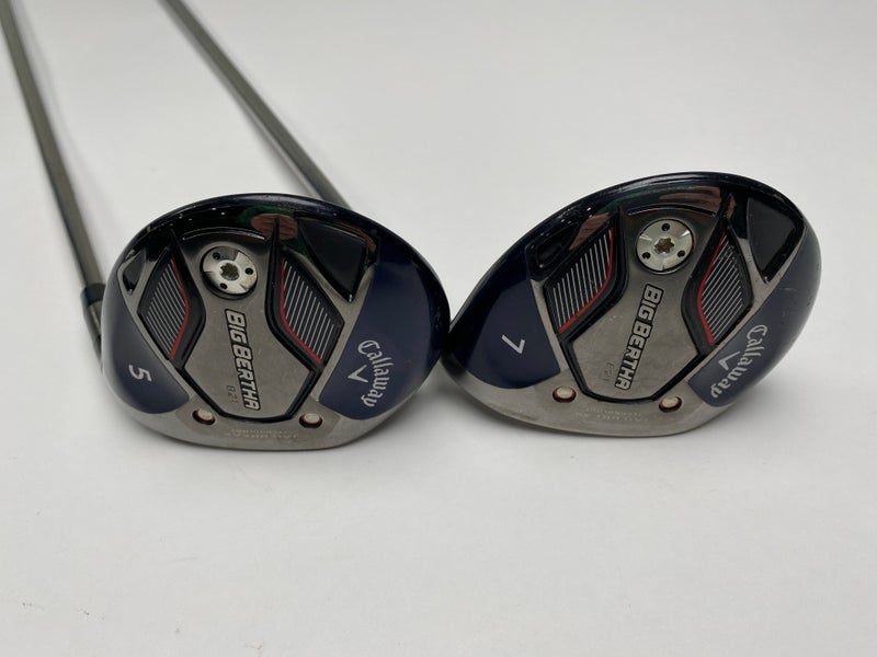Callaway Big Bertha B21 5 & 7 Fairway Wood Set 18* 21* RCH 45 Senior RH Midsize