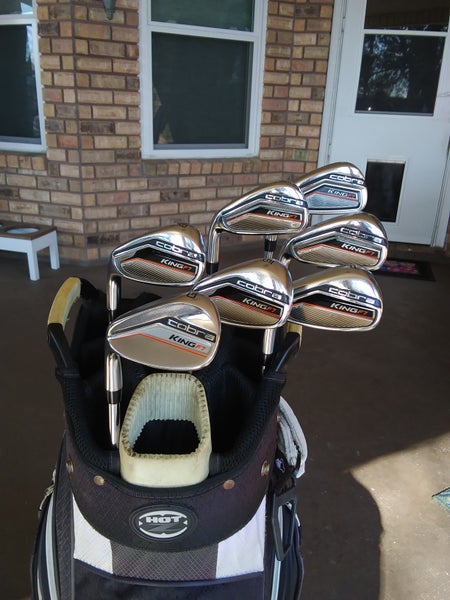 Men's Cobra Left Hand King F7 Steel Reg Flex 5-PW,GW Standard lengths