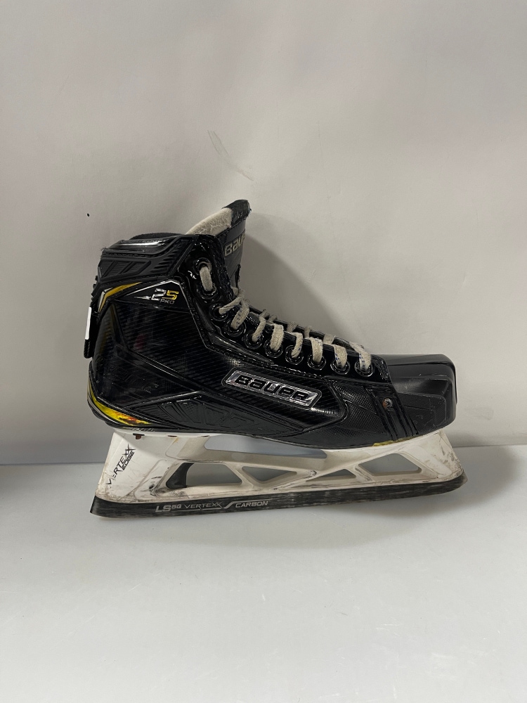 Used **CUSTOM** Size 8 Bauer Supreme 2S Pro Hockey Goalie Skates