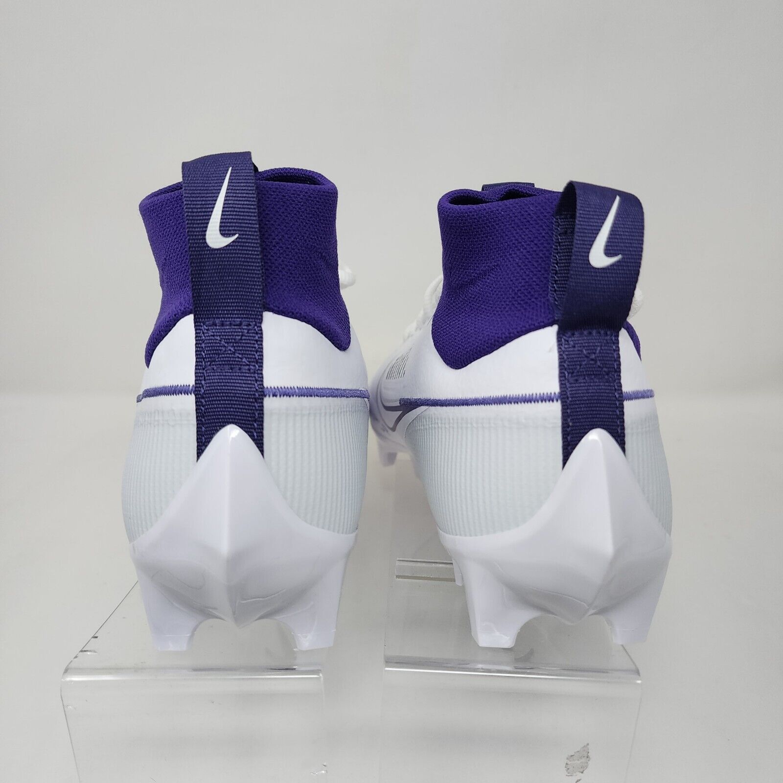 purple and white nike football cleats