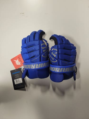 New Large Warrior Evo FB Lacrosse Gloves 13" royal blue