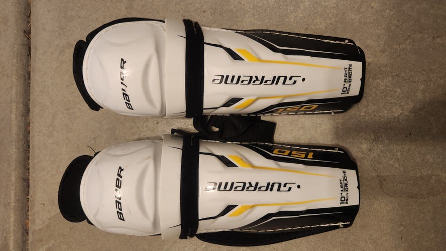 Youth Used Bauer 10" Shin Pads