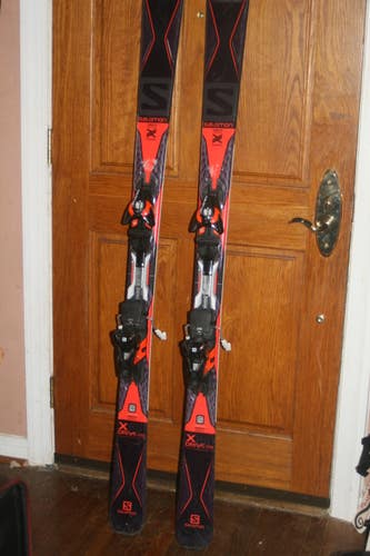 Used Men's Salomon 170 cm All Mountain X Drive X Cross Skis with Salomon Adjustable Bindings