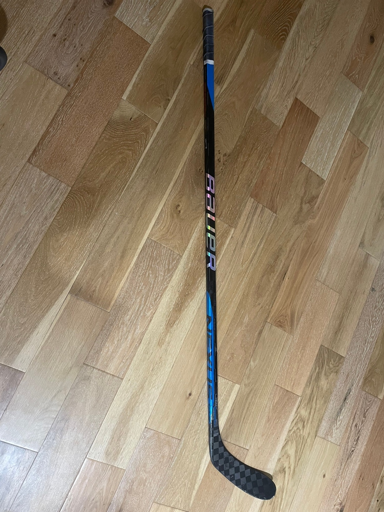 Left handed intermediate bauer nexus sync hockey stick