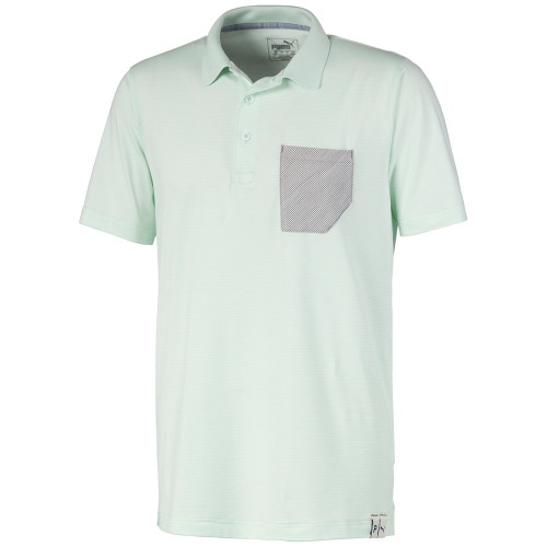 NEW Puma Cloudspun Champions Mist Green Golf Polo/Shirt Men's Large (L)