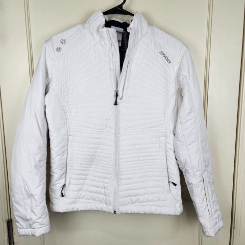 Spyder Women's Breakaway Insulator Jacket White Winter Jacket Coat Size: 8