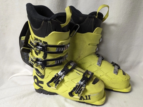 Rossignol A11 Ski Boots Size 23.5 Color Yellow Condition Used
