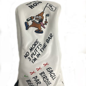 NEW PRG Golf 19th Hole White Leather Driver Headcover
