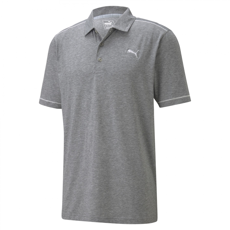 NEW Puma Rancho Black Heather Golf Polo/Shirt Men's Medium (M)