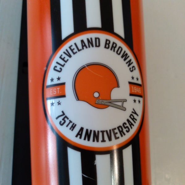 NFL Cleveland Browns Football 75th Anniversary 16oz Plastic Travel Mug