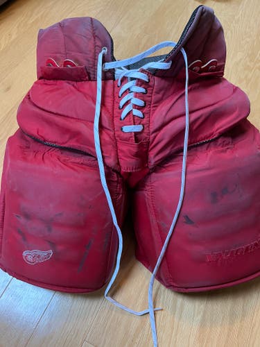 Senior Used XL Vaughn Ventus LT90 PRO Hockey Goalie Pants Pro Stock "MRAZEK" Detroit Redwings