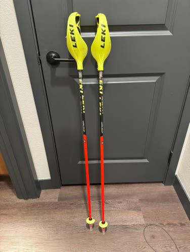 Used 46in (115cm) Leki Ski Poles With Pole Guards