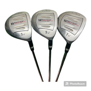 Warrior Custom Golf Wood Set 3 5 7 Woods Regular Flex Steel Shafts RH