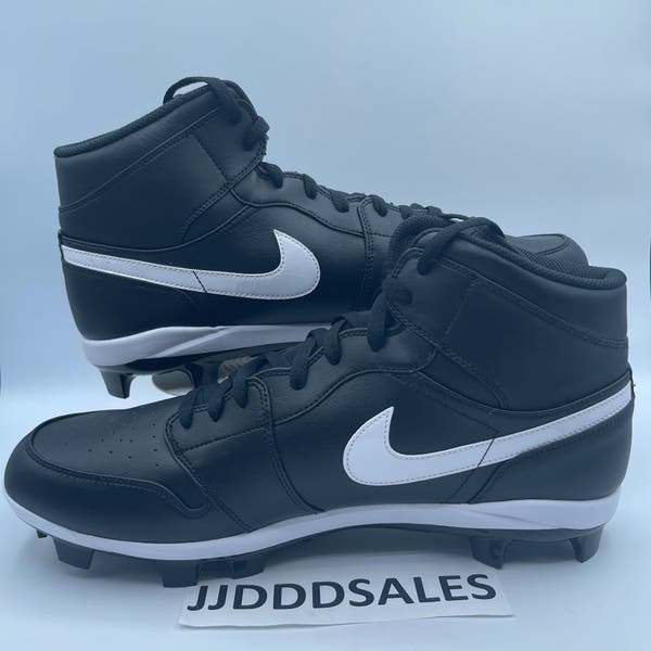 Nike Air Jordan 1 Retro MCS Baseball Cleats AV5354-001 Black  display picture 3