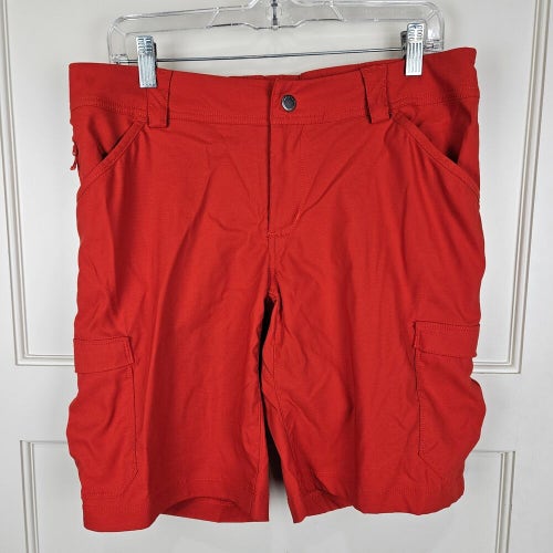 Duluth Trading Co. Cargo Shorts Dry on the Fly Orange Stretch Women's Size 10