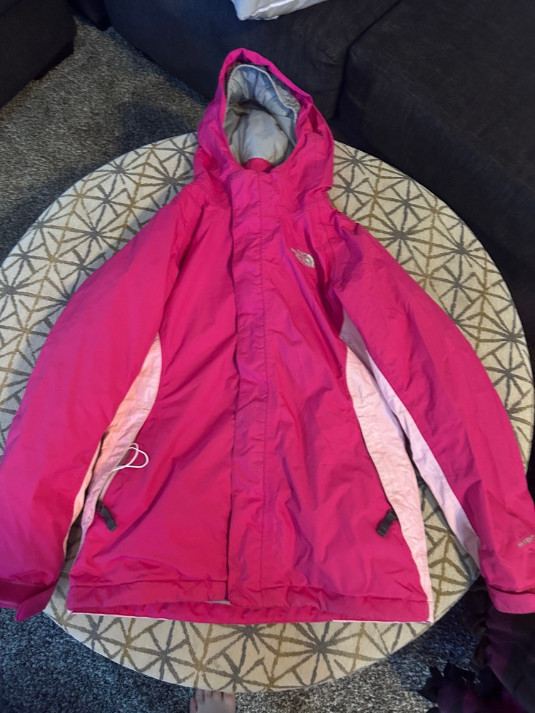 The North Face Hyvent Youth Girls Large Black/Pink Windbreaker Rain Ski  Jacket
