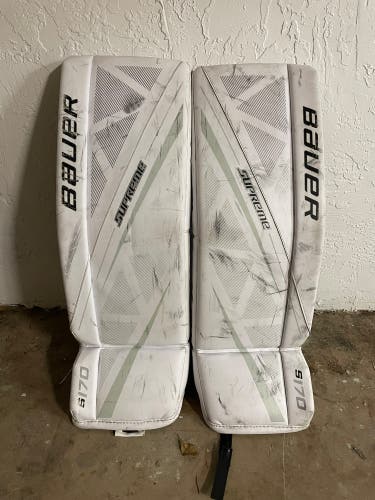 Used Large Bauer Supreme S170 Goalie Leg Pads