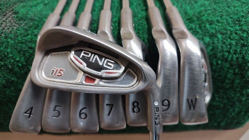 Ping i15 White Dot 3-PW Golf Iron Set Regular Flex Steel Shaft +.5" Matching #s