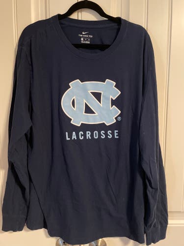 UNC ( University of North Carolina) Lacrosse Nike Tee XXL