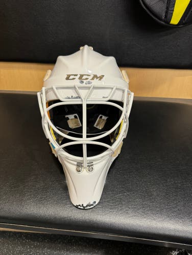 Used CCM Pro Stock Axis Pro Goalie Mask