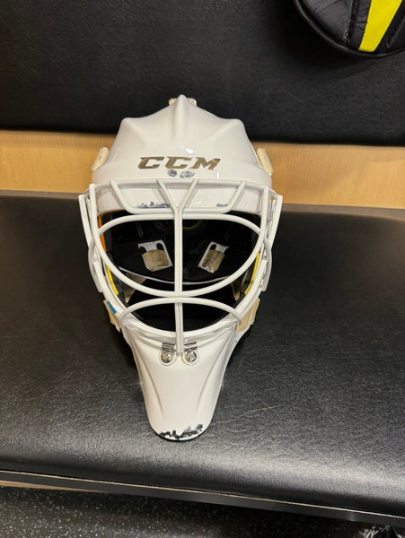 Used CCM Pro Stock Axis Pro Goalie Mask