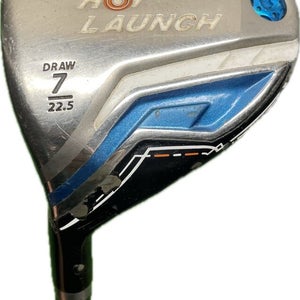 LH Tour Edge Hot Launch 22.5° 7 Wood ProLaunch Blue Senior Flex Graphite 42”L
