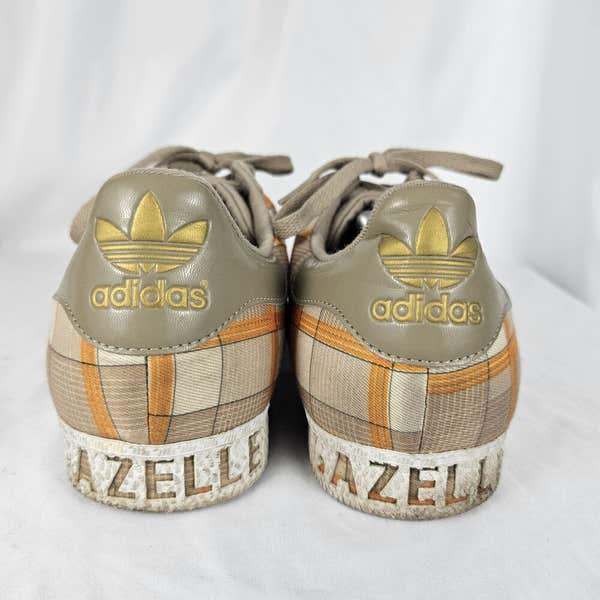 Adidas Gazelle II 2009 LE Brown Orange Plaid Casual Comfort Sneakers Mens  Sz 12 | SidelineSwap | Buy and Sell on SidelineSwap