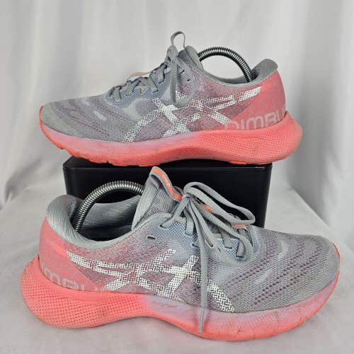 Asics Womens Gel Nimbus Lite 2 1012A882 Gray Pink Running Shoes Sneakers Sz 10.5