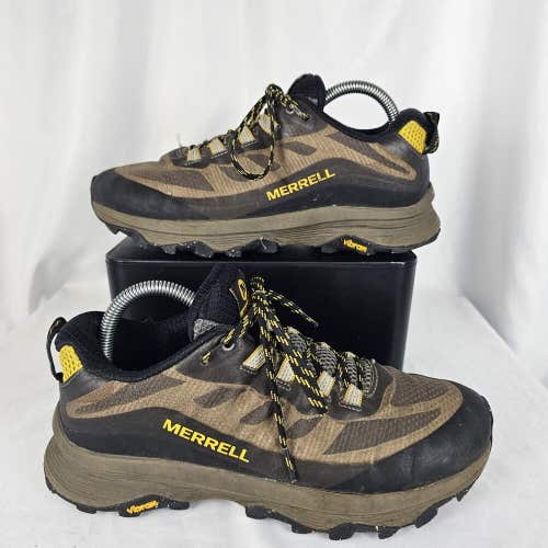 Merrell Moab Speed Running Hiking Shoes Womens Size 8.5 Black Brown Yellow