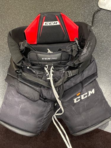 Used Large CCM Pro Stock Premier Pro Hockey Goalie Pants
