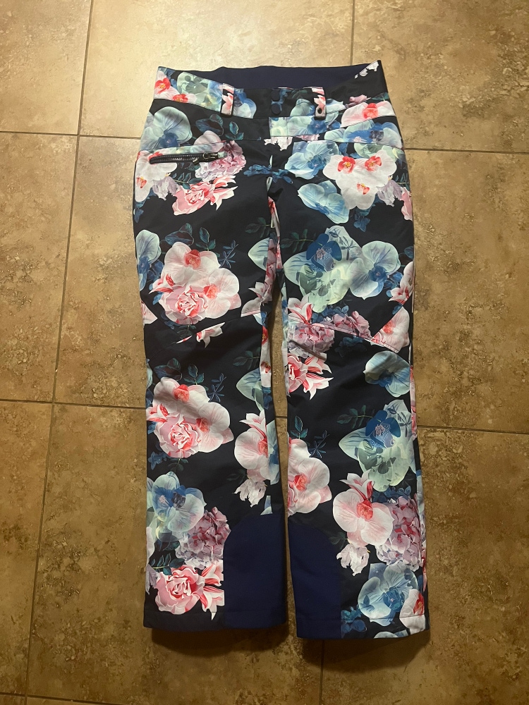 Obermeyer Malta floral Ski pants women’s 8 short