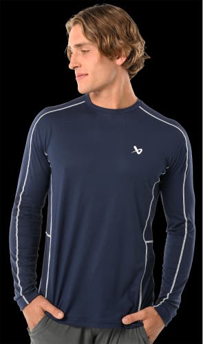 NEW Bauer FLC LS Training Shirt, Navy, Sr. XL