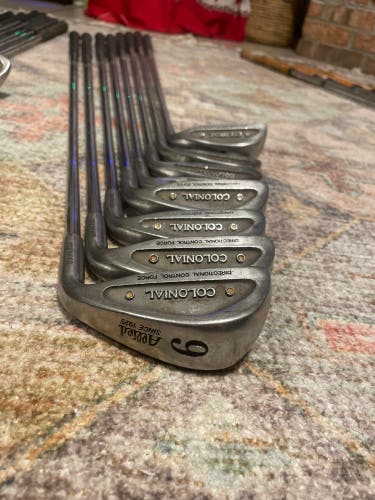 Colonial stainless right hand iron set