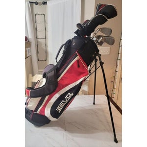 BARELY USED! Zevo Z450 Men's Golf Set With Golf Bag / Regular Flex