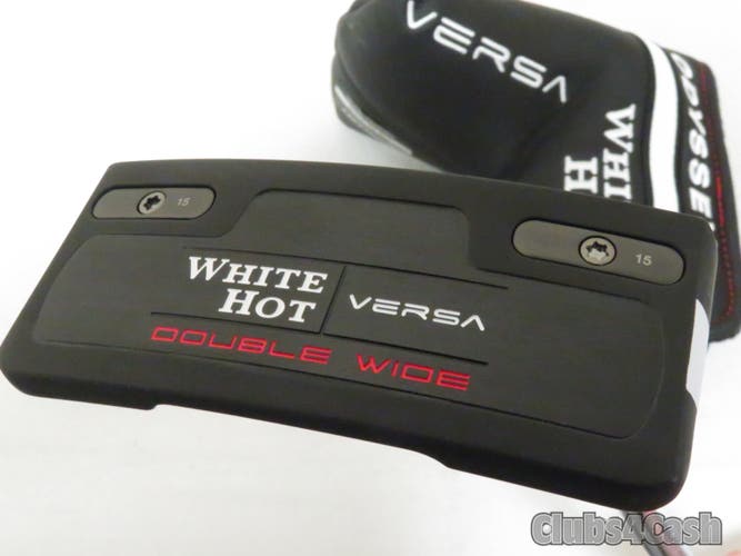Odyssey White Hot Versa Double Wide Putter Red Stroke Lab 35" +Cover  Shop Wear