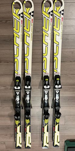 Used RC4 WorldCup Fischer GS Race Skis With Bindings