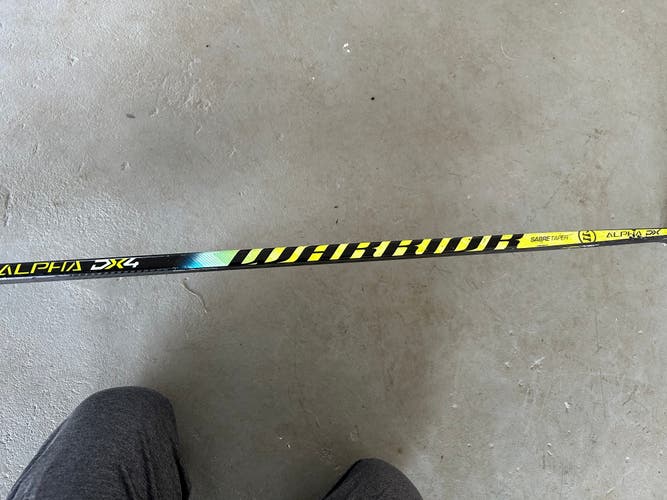 Junior Used Left Hand Warrior Alpha DX4 Hockey Stick Pro Stock