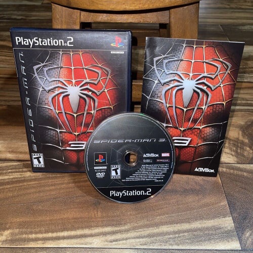Spider-Man 3 (PS2 PlayStation 2, 2007) Complete w/ Manual CIB