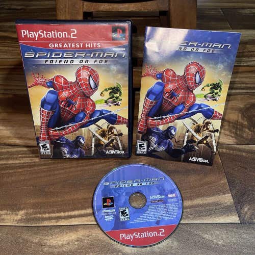 Spider-Man: Friend or Foe (Sony PlayStation 2, 2007) PS2 CIB Greatest Hits