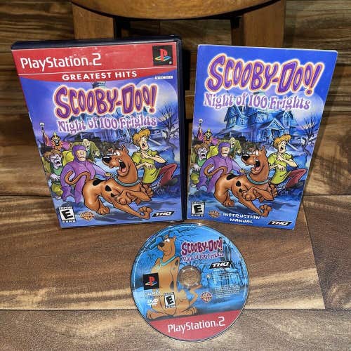 Scooby-Doo! Night of 100 Frights (Sony PlayStation 2, 2002) Greatest Hits CIB