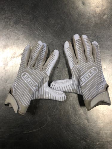 Battle Sports RECEIVER Gloves White