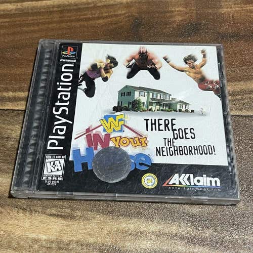 WWF In Your House There Goes the Neighborhood Complete Playstation 1 PS1 Tested