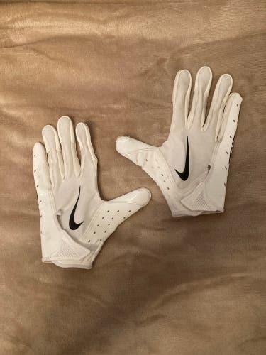 White Adult Medium Nike Vapor Jet 7.0 Gloves