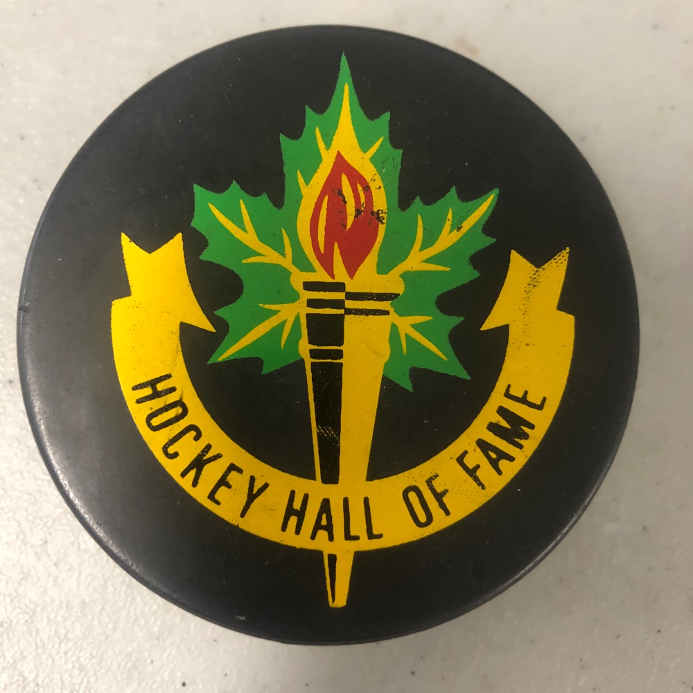 Vintage Hockey Hall of Fame official puck