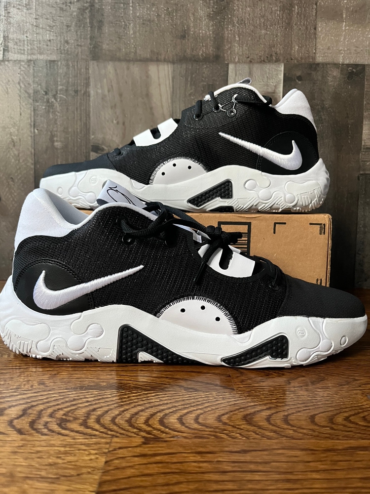 Nike PG 6 TB Panda Oreo Black White Basketball Shoes DX6654-002 Men's Size 17