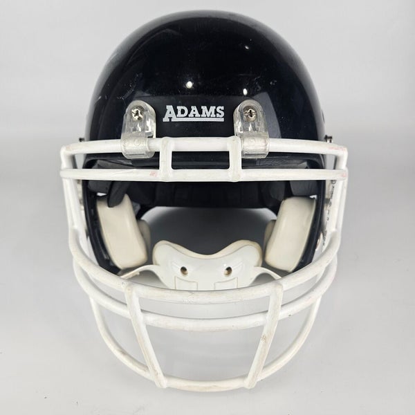 adams football helmet size chart Adams Football Helmet Youth Size: M Black w/ White Facemask Chin Strap |  SidelineSwap