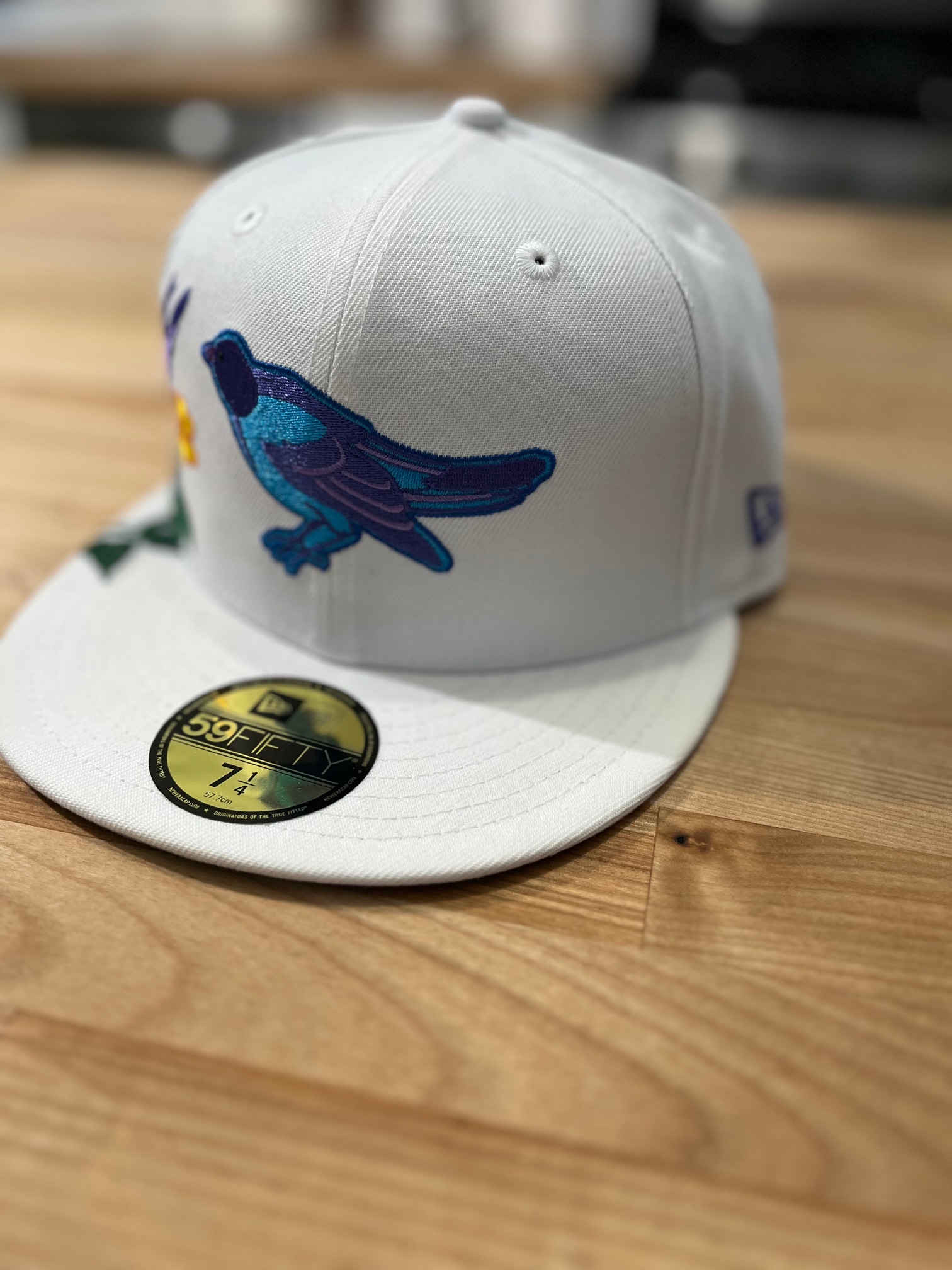 White Blooming Blue Jays Men's 7 1/4 New Era Hat