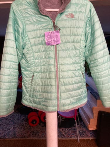 Green Used XL Girls The North Face Jacket